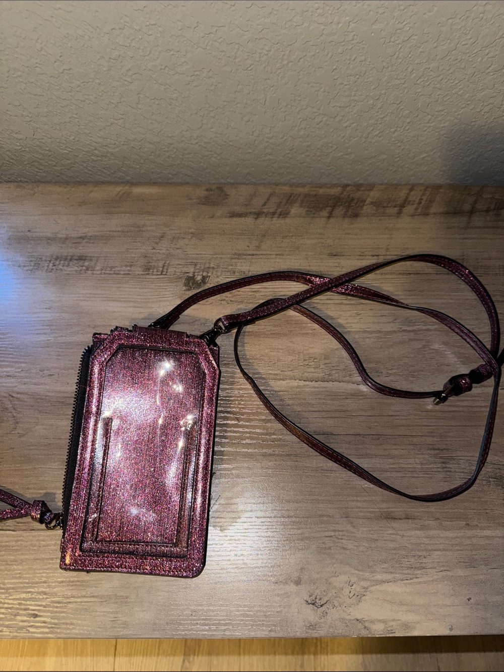 Glitter Crossbody phone holder - Pink